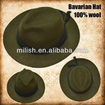 unisex fashion 100% wool felt top hat/Traditional Wool Cowboy Hats WH-0007