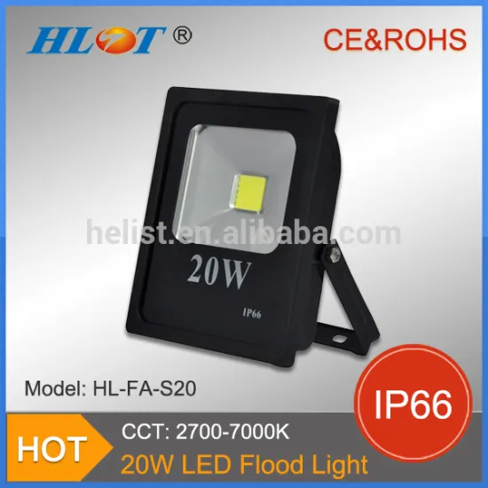 New Ultrathin slim ip66 waterproof cob 20w led flood light