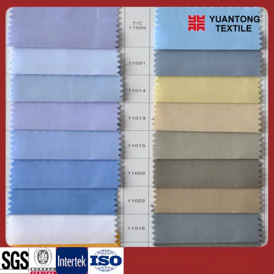 Colorful Polyester/Cotton Poplin Shirt Fabrics