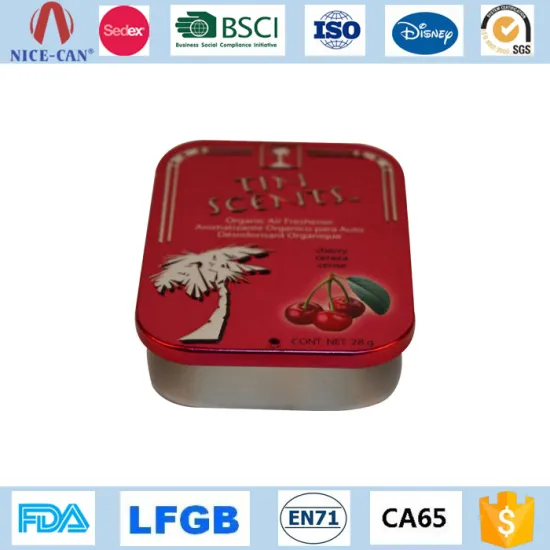BSCI Metal Tin Food Can Cherry Snacks Container