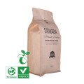 Bolsa de café biodegradable impresa de 16 oz con válvula