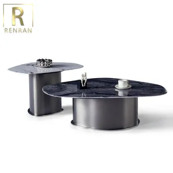 Modern Italian Luxury Marble Coffee Table Set for Living Room