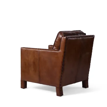 Cheap Modern Dark Brown Leather Dining Chair for Home Decor