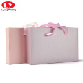 Caja de envasado de regalo de cajón rosa brassiere (sujetador) con mango