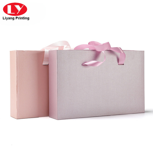 Pink Brassiere (Bra)Drawer Gift Packaging Box With Handle