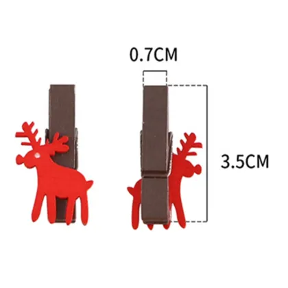 Christmas Snow Milu Wood Clip Gift