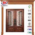 Painted Oil Rubbed Bronze Wrought Iron Prehung Front Door