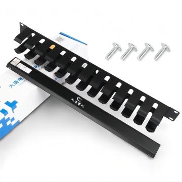 19 Zoll 1U 12 Port Metal Network Rack Rack Kabelverwaltung