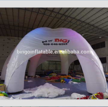 Customized LED light huge inflatable dome tent with CE certificate