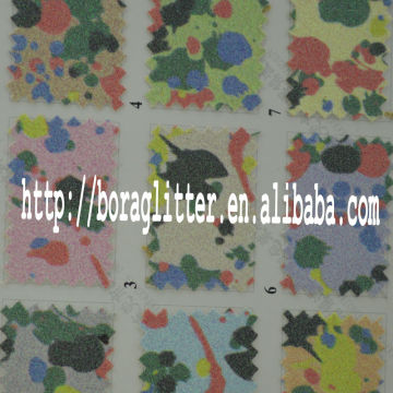 glitter for pu leather for bag, pu glitter leather