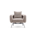 イタリアのデザインチェアソファリビングルーム家具ソファ椅子シングルレザー
