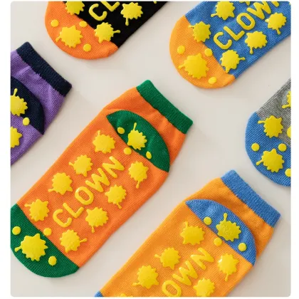 Soft Parent-Child Anti-Slip Grip Cotton Socks for Baby Boys and Girls