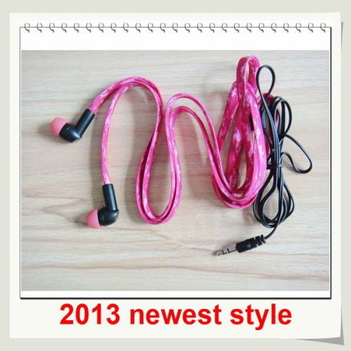 Gold Red Water Proof Earphones With Braided Cable Ear Plugs For Girl