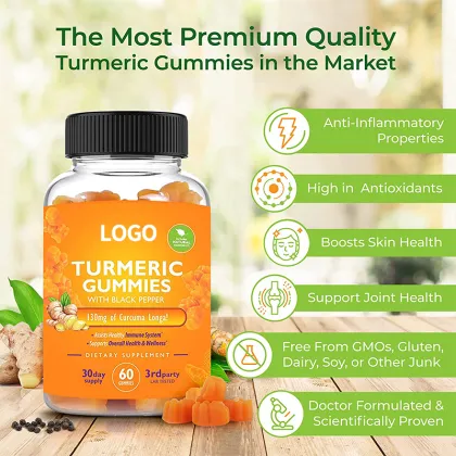 Turmeric Ginger Gummies for Anti-inflammatory