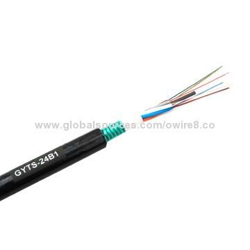 48-core Single Mode Fiber-optic Cable, Loose Tube Stranding GYTS, PE Sheath