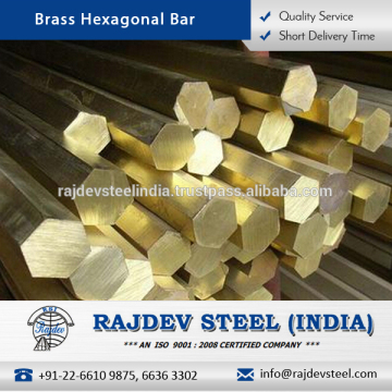 Highly Durable and Cost Effective Brass Hexagonal Bar