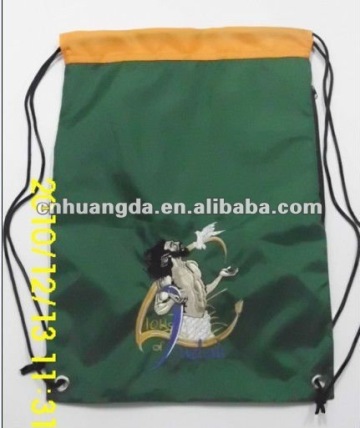 Embroider Drawstring Nylon Bag