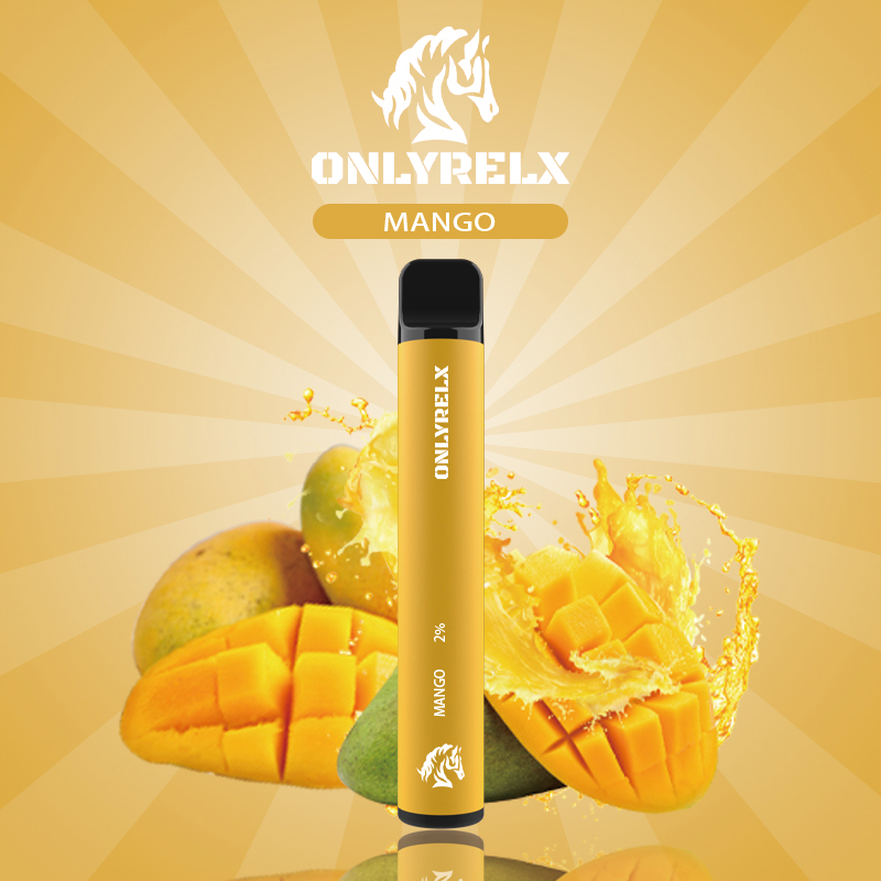 Onlyrelx Bar800 Mango disposable vape pen with charger disposable vape pen watermelon disposable vape pen wholesale Disposable Pod Device Non-Rechargeable Battery 800puffs	