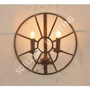 Vintage lighting fixtures 2 lights Foucault\'s ORB scones TSY