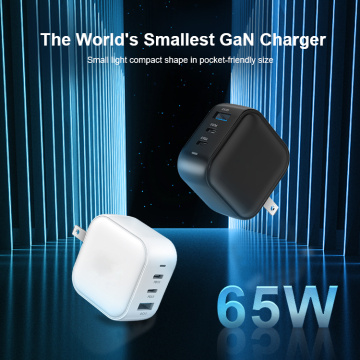 USB C Travel Charger PD 65W Pountable