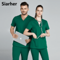 Slim fit Medical Surgical Uniform lab coat Hospital Nurse Uniform Beauty salon Dentist clinic pharmacy Pet veterinar Uniform