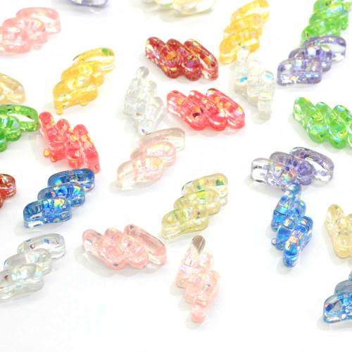 Shine Glitter Pastel Colorful Spinkle Resin Beautiful Miniature Charms Pretty Stickers Flat Back Crafts για Διακόσμηση DIY