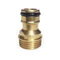 Brass garden hose tool adaptor