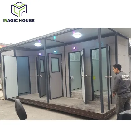 Metal base Porta Potty used for outhouse, best material portable mobile toilet