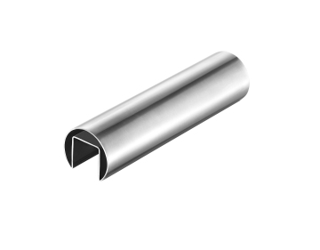 Single Groove Round Stainless Steel Tube
