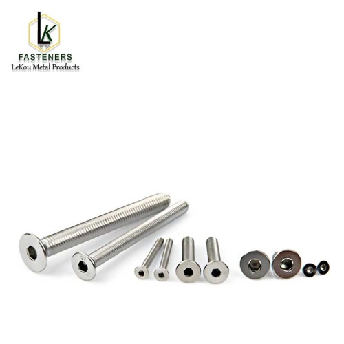 Шрубы з плоскай галоўкай з шасціграннай галоўкай 18-8 з нержавеючай сталі