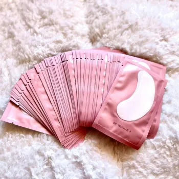 Pink Purple Collagen Hydrogel Eye Patches for Eyelash Extensions