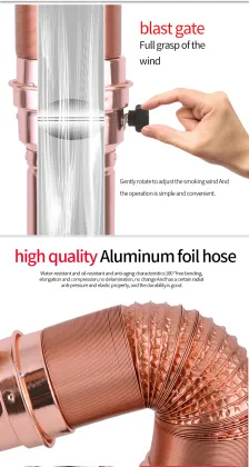 Commercial Grill Smoke Exhaust Pipe: Telescopic Smoke Exhaust Solution