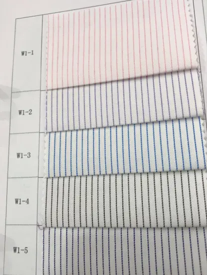 80s/2C CVC Stripe Ready Goods Fabric