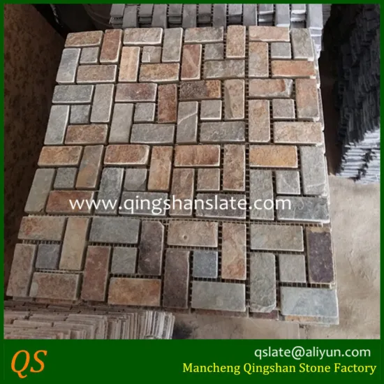 natural slate stone china mosaic tiles
