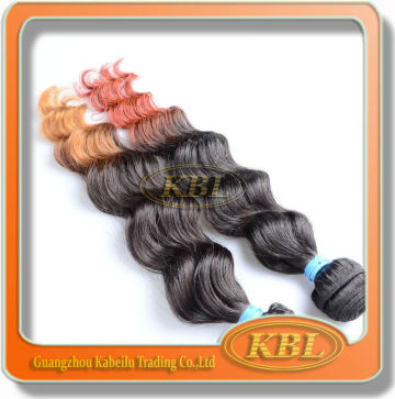 High quality two tone color remy human hair