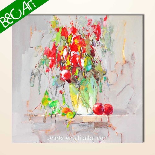 Hand-painted still life canvas painting fine art abstract flower oil painting