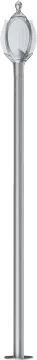 3-5m Lotus Element Silver Garden Lamp Street Light