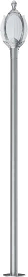 3-5m Lotus Element Silver Garden Lamp Street Light
