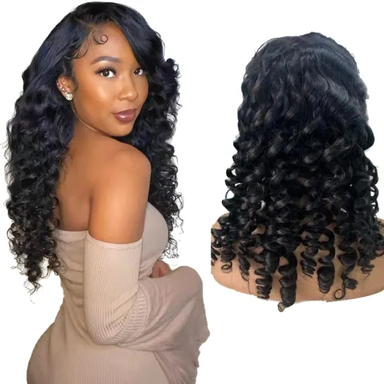13x6/4 brazilian loose deep wave curls invisible hd full lace human hair wig 30 inch 30" frontal deep wave wig with streaks