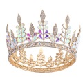 Colorful Leaves Round Crown For Beauty Queen