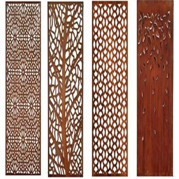 Outdoor Corten Steel Privacy Screens