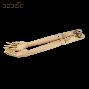 OEM Customized Cheap Plastic Articulated Arms Wood Mannequin