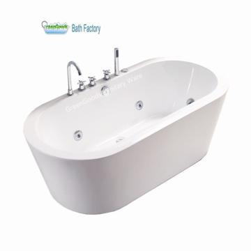 CE Sale Factory Price 1600 mm Acrylic Oval Freestanding Bathtub