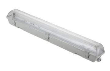 T8 Tri-proof Fixture Fwlf063002 1x18w/1x36w/1x58w/2x18w/2x36w/2x36w/2x58w Ip65 For Hotel Lighting