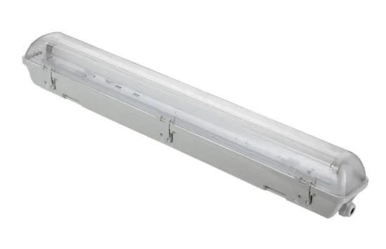 T8 Tri-proof Fixture Fwlf063002 1x18w/1x36w/1x58w/2x18w/2x36w/2x36w/2x58w Ip65 For Hotel Lighting