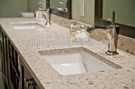 fashion sparkle quartz slab kitchen top