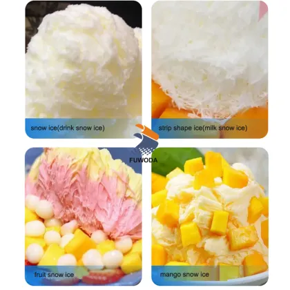 Korean Snow Ice Shaving Bing-su Machine and Industrial Ice Shaver Crusher