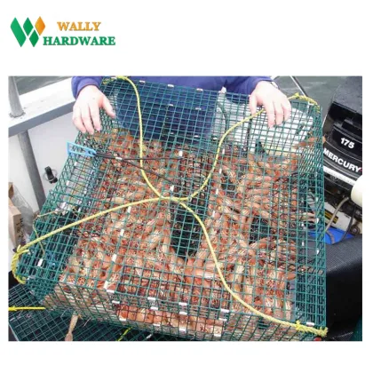OEM/ODM China Factory Aquaculture Crab Crawfish Trap PVC Coated Welded Wire Mesh
