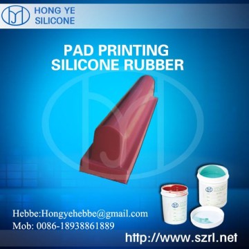 Pad printing silicone rubber