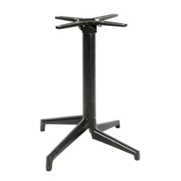 Folding cast iron table base